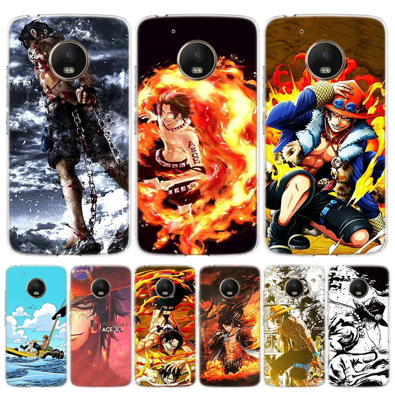 One piece Ace чехол для телефона для Motorola Moto G7 G6 G5S G5 E4 Plus G4 E5 Play power EU Подарочный чехол с рисунком