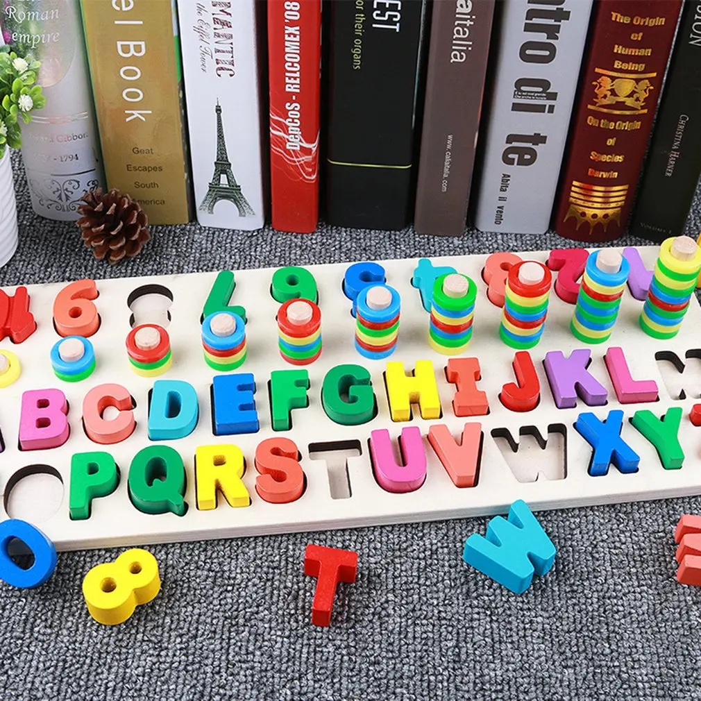 

Children Digital Letter Log Board Baby 26 Uppercase Abc Letters Cognitive Puzzle Paired Early Education Toys