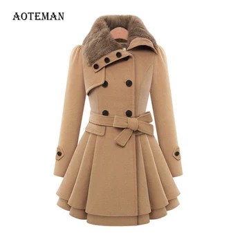 

Spring Autumn Coat Women 2020 Casual Oversized Turn Down Collor Female Jacket Faux Fur Wool Jackets Long Casaco Feminino Winter