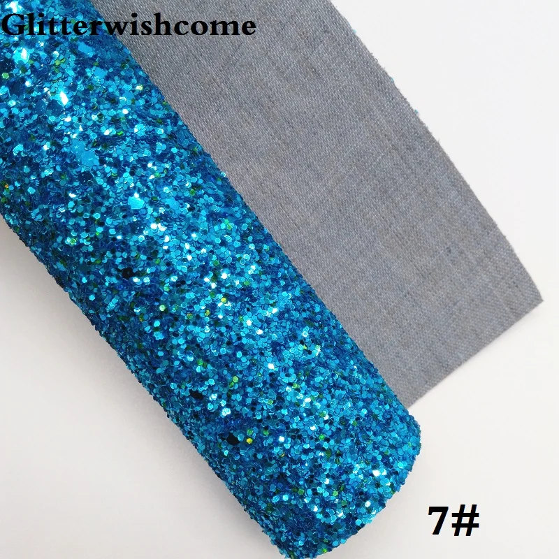 Glitterwishcome 30X134 см мини рулонов винила для банты радужные с эффектом блестящей кожи тканевый Виниловый фон для банты, GM230 - Цвет: 7