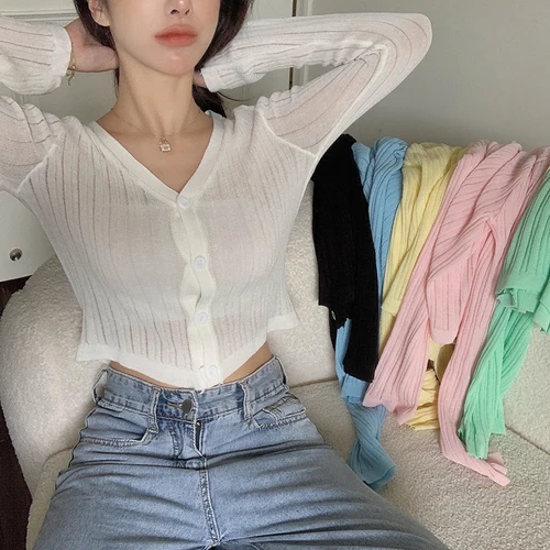 white cardigan