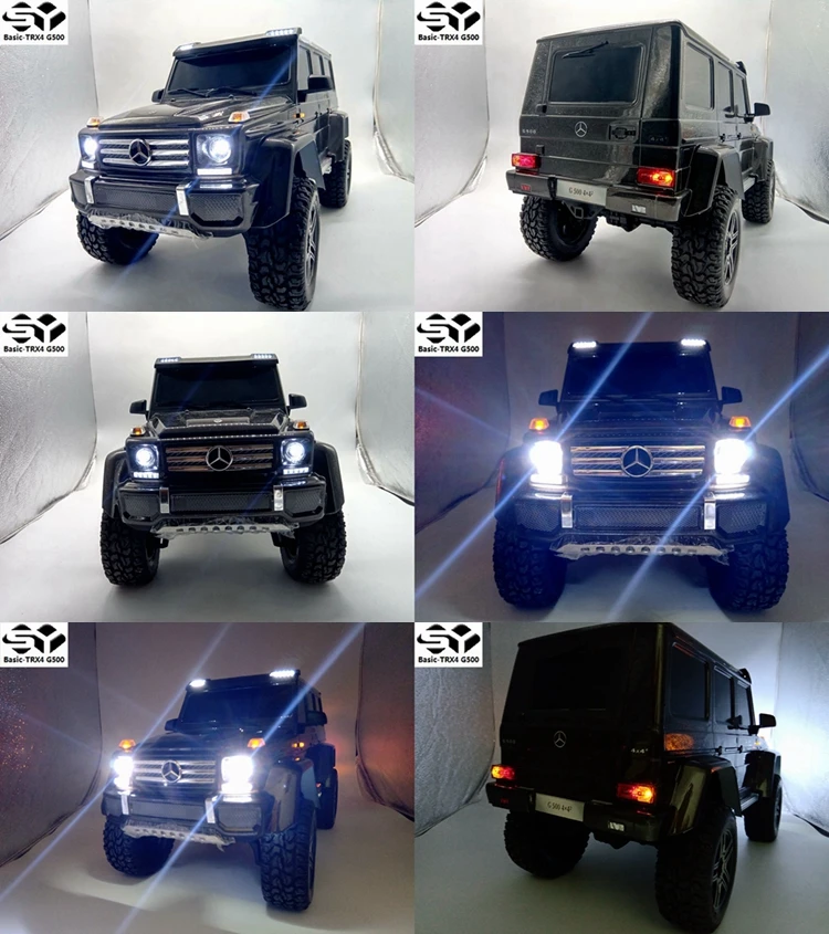 Радиоуправляемый гусеничный TRX4 Mercedes-Benz G500 traxxas Shell светильник светодиодный головной светильник s тормоз Реверсивный поворотники противотуманный светильник s управляемый