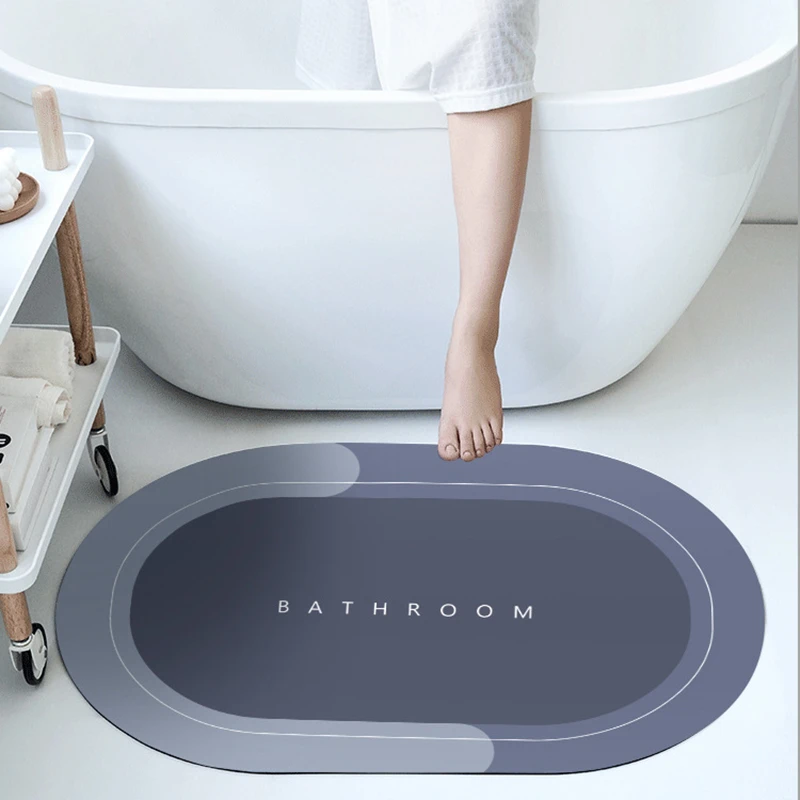 Bath Mat Carpet, Napa Skin Super Absorbent Quick Drying Thin Bathroom