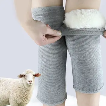 

High-quality Cold-proof Thickened Cylinder Wool Warm Knee Pads Protect The Knees Winter Thick Wool Comfortable Warm Knee Pads