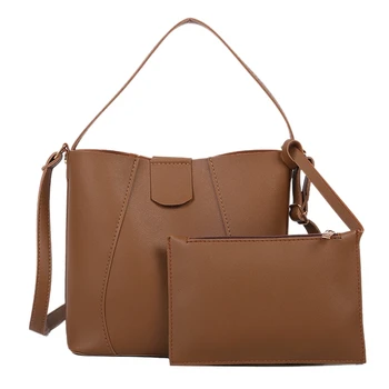 

Leather Shoulder Messenger Bag Fashion Ladies Handbag Purse 1 Set 2 Pieces