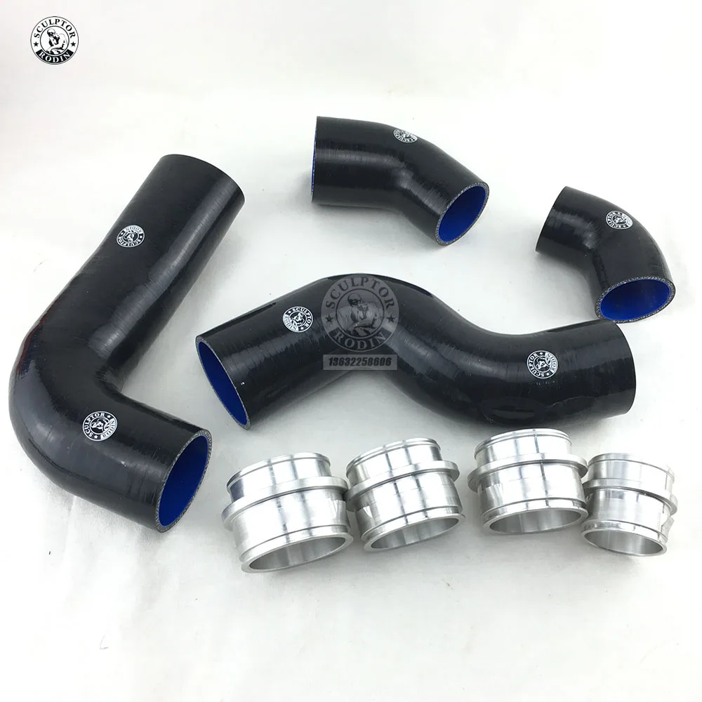 Silicone Turbo Intercooler Pipe Hose Kit For V W Golf Mk5 Mkv Fsi 2.0t