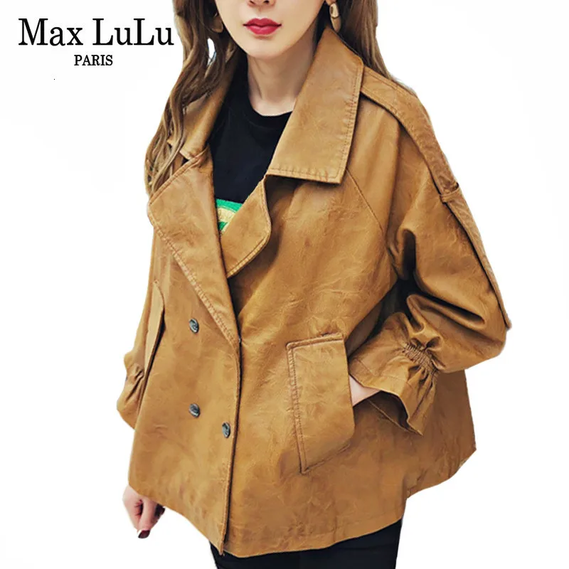 Осень 2019 Европейская мода женская Байкерская одежда Max LuLu Женское пальто из