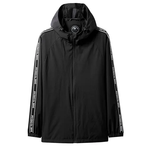Giordano мужские куртки лента с буквами сетчатая подкладка с капюшоном Roupa Masculina Молния Fly Pocket Chaquetas Para Hombre 01079736 - Цвет: 09Black