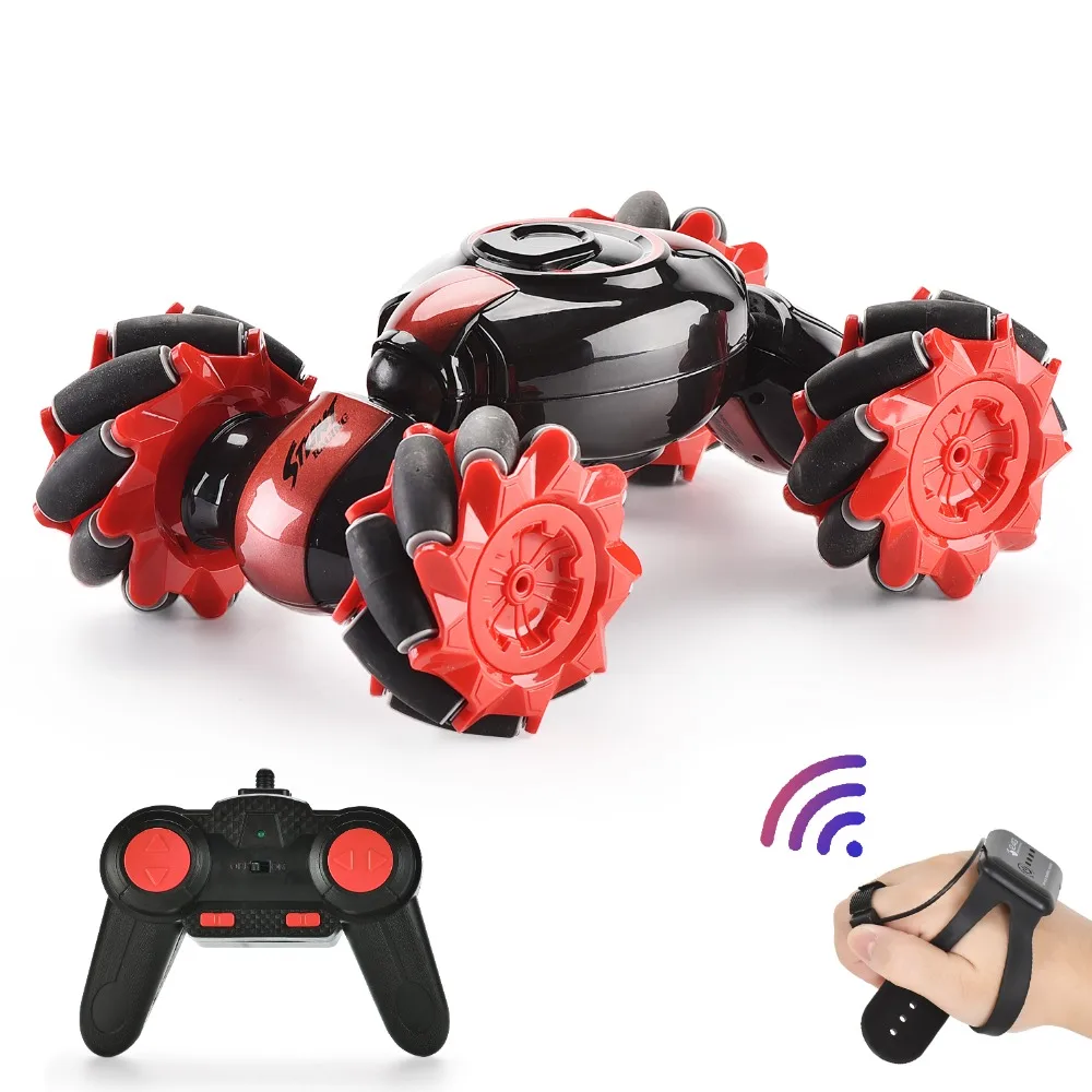 4WD RC трюк автомобиль часы управление жестами индукционный деформируемый электрический RC Дрифт автомобиль трансформатор автомобиль игрушки для детей с светодиодный светильник