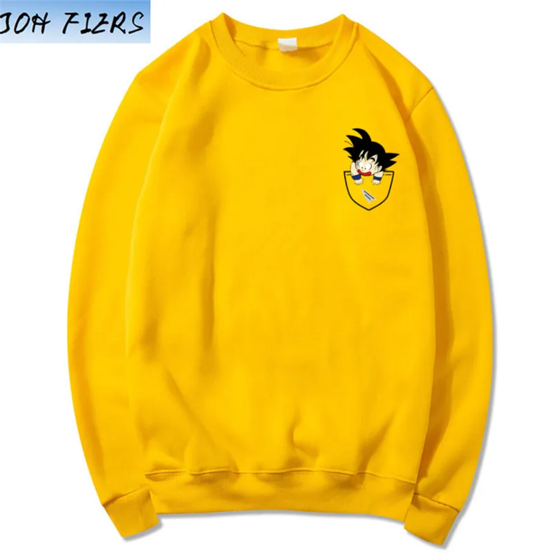 Аниме Dragon Ball Z Pocket Hoodie, мужские забавные толстовки с принтом Гоку, мужские пуловеры, Толстовка для женщин, большие размеры, Outerwe, мужские свитшоты