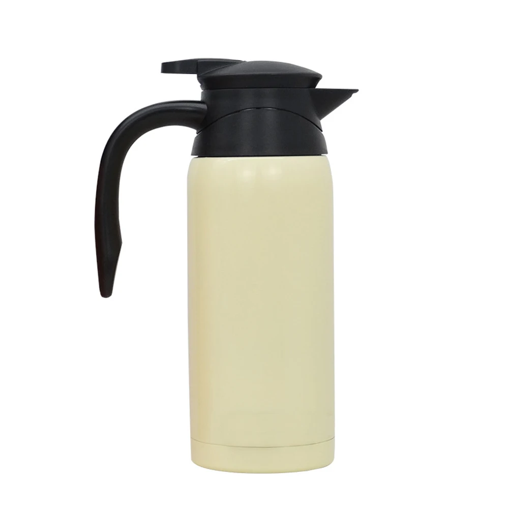 

Heating Leakproof Stainless Steel Mug Non Slip 12V 24V Fast Boiling Electric Kettle Boiler 800 Ml Warmer Car Travel Tea Coffee
