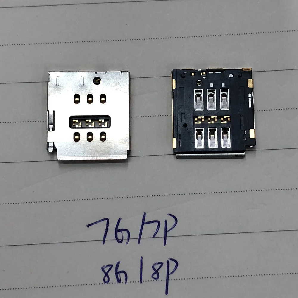 20 шт. Оригинальный Новый считыватель SIM-карт для iPhone 7 7G 8 8G Plus держатель гнезда