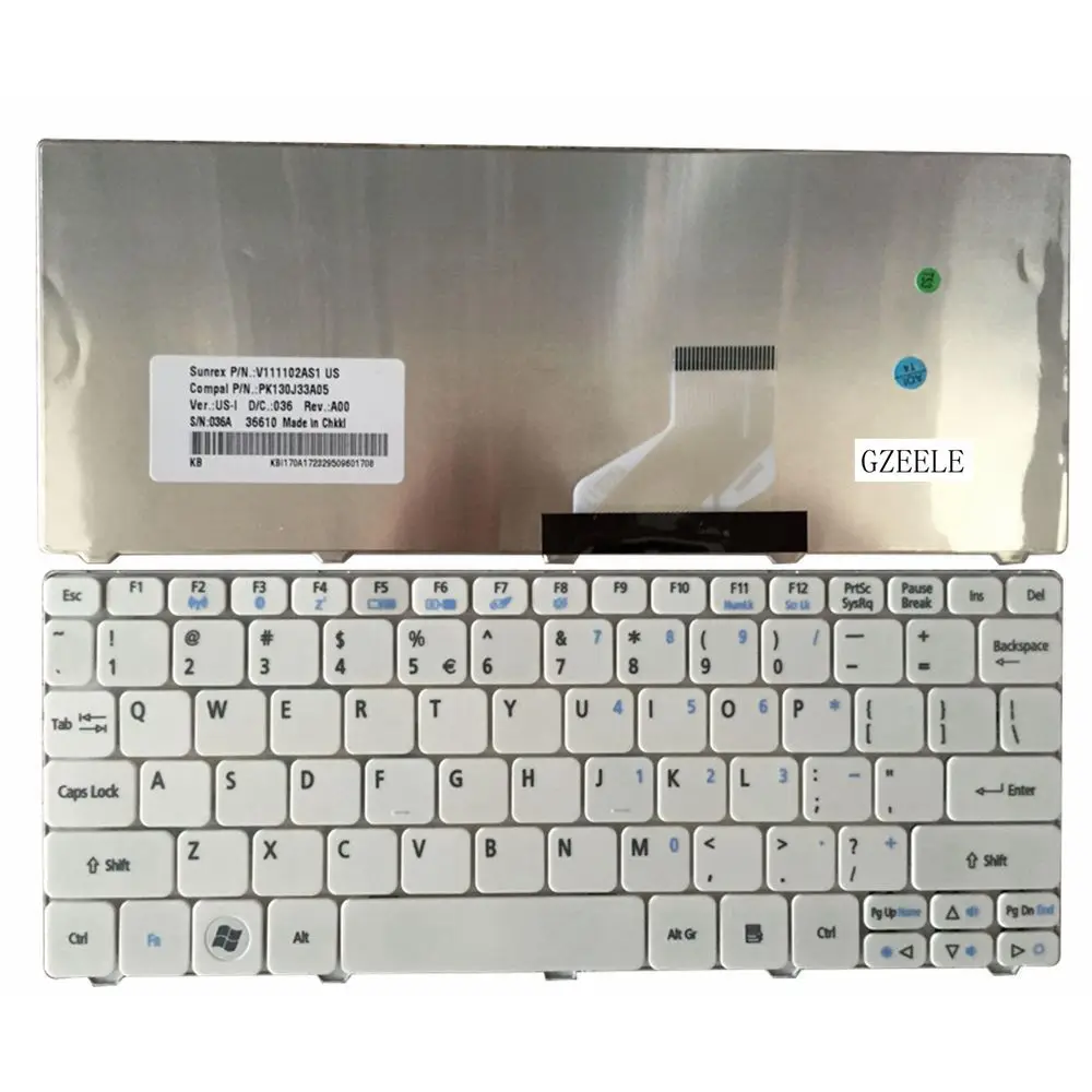 US Keyboard For Acer FOR Aspire One D255 D257 AOD257 D260 D270 521 532 532H 533 AO521 AO533 NAV50 B