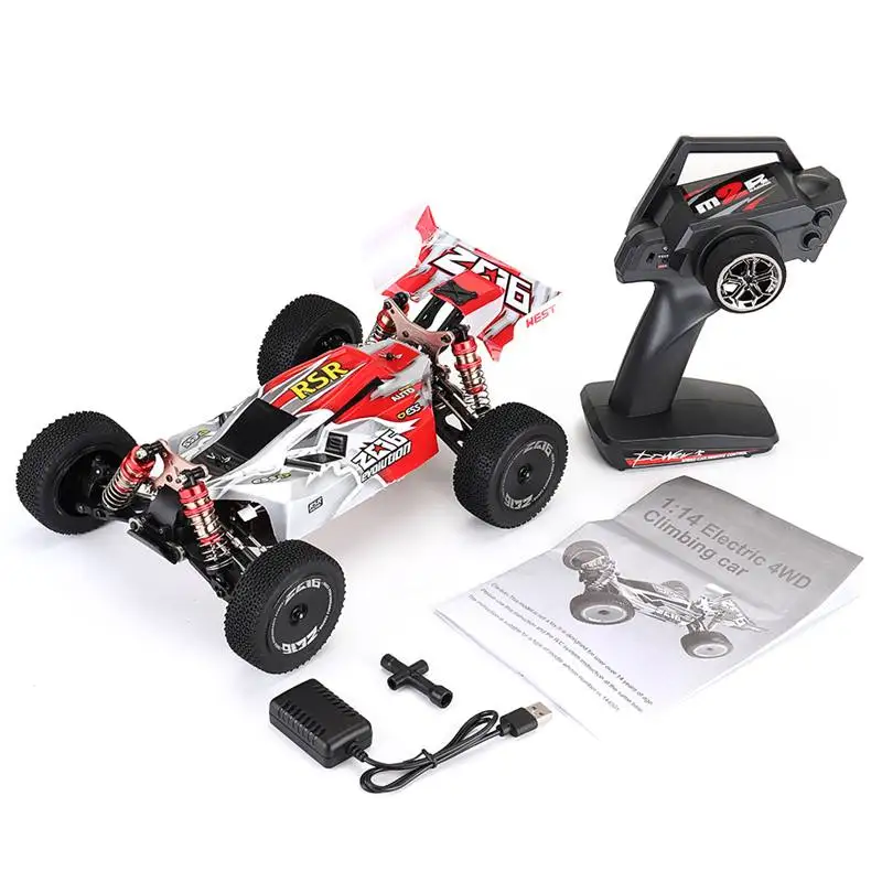 Cena Wltoys 144001 114 RC samochód 2.4G 4WD sterowanie radiowe samochód High Speed 60 km h wyścigi Crawler RC samochód modele zabawki dla dzieci
