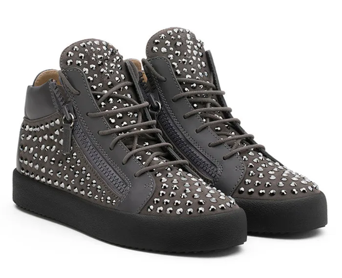 20 для мужчин; Sapatos Masculinos; Для мужчин модный пэчворк на плоской подошве; толстая подошва обувь на молнии Стразы кроссовки мужская обувь