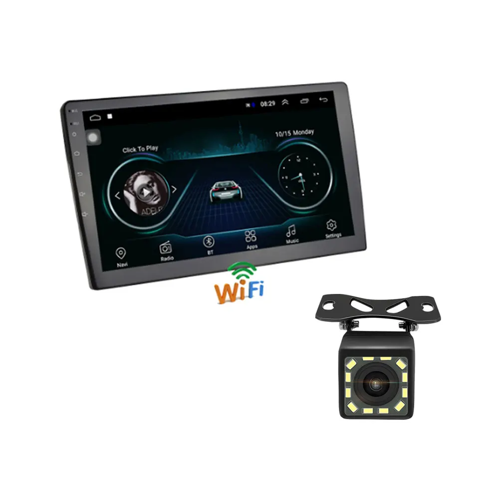 10 1 дюймов 2 Din Android 8 автомобильный Радио Стерео gps навигация Bluetooth USB SD сенсорный