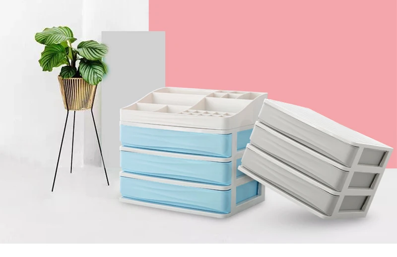 Splicable ящик для макияжа Organiz домашняя коробка для хранения настольный контейнер для сортировки офисный файл коробка для хранения мелочей