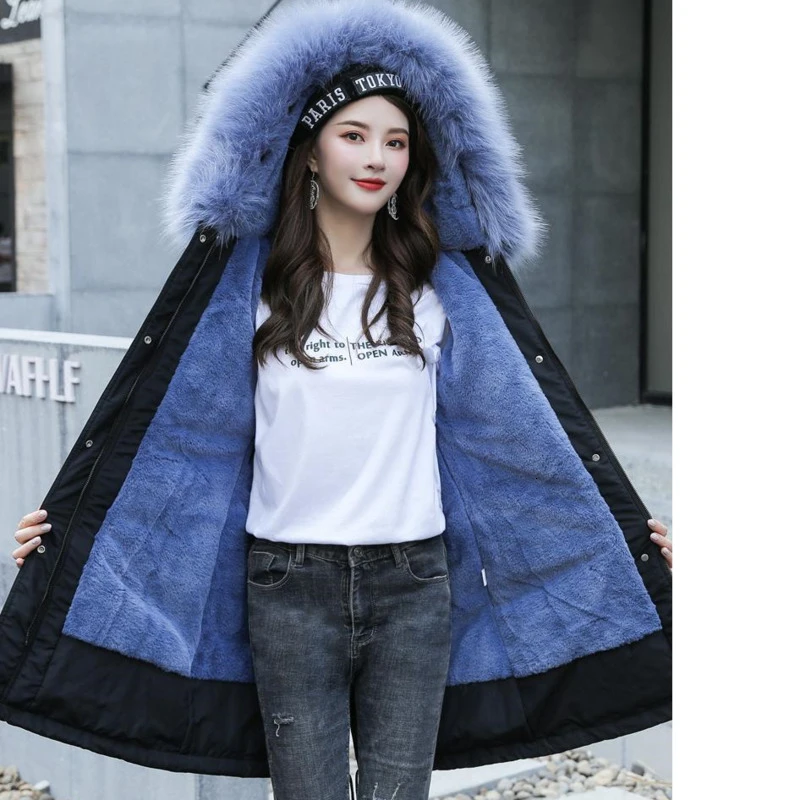 Picture Color M-6XL зимняя куртка женская шапка парка размера плюс Feminina Manteau Femme Hiver Bayan Монт теплый Casacos Feminino длинное пальто - Цвет: Picture Color