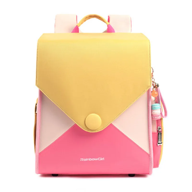 

Sweet Style School Bags for Girls Kids Backpack 2020 Children Orthopedic Backpack Candy Color Japan Randoseru Mochila Grade 1-4