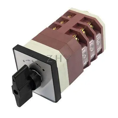 AC 380V 16A мгновенное 3 позиции 12 терминалов Cam комбинированное переключающее устройство