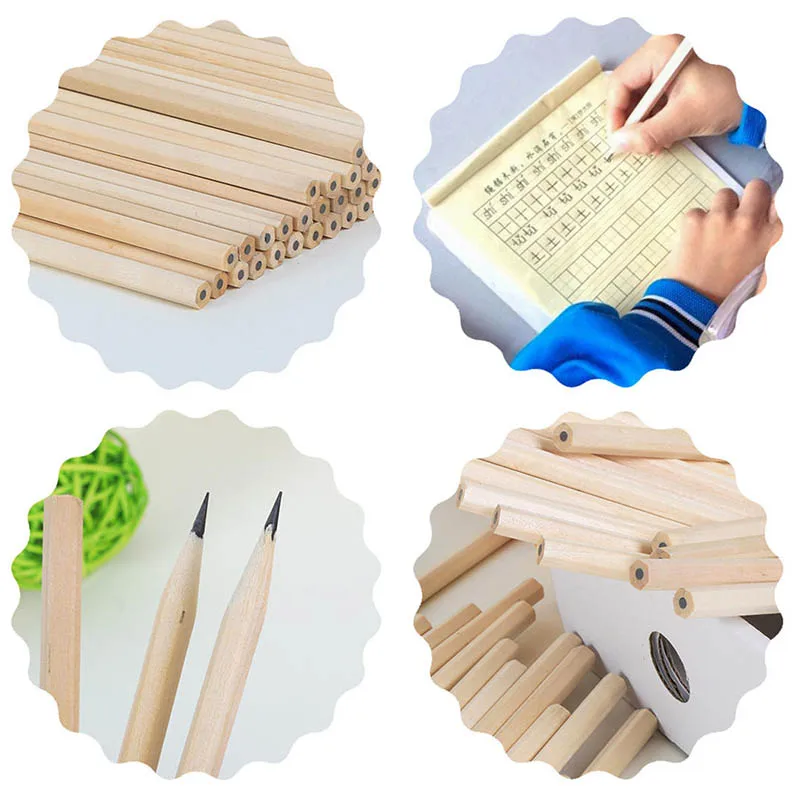 50-400 stücke/los Kawaii Natürliche Holz Bleistift HB Schwarz Hexagonal ungiftig Kinder Bleistift Nette Schreibwaren büro Schule Liefert