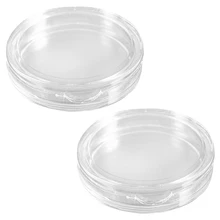 

20 Pcs Small Round Transparent Plastic Coin Capsules Box 24Mm