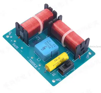 

2 pcs 100W 4-8ohm Speaker frequency divider board 2 way frequency full frequency loudspeaker divider high fidelity