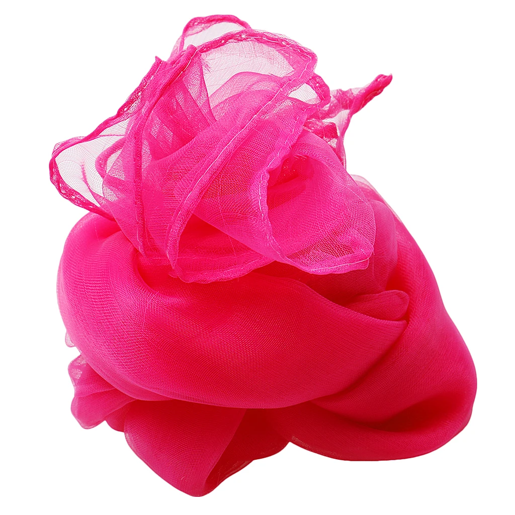 Fashion Women's Chiffon Scarf Wrap Shawl Stole Ladies Beach Bandana Pink