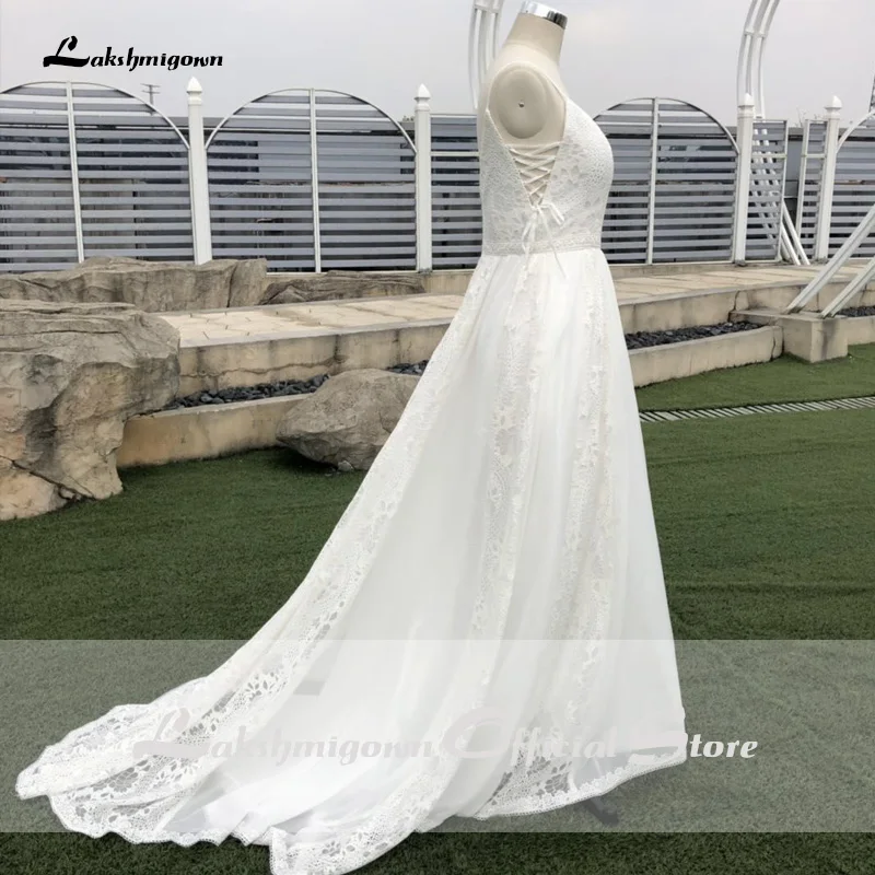 Lakshmidress пляжные свадебные платья 2020 кружевное и шифоновое летнее платье на