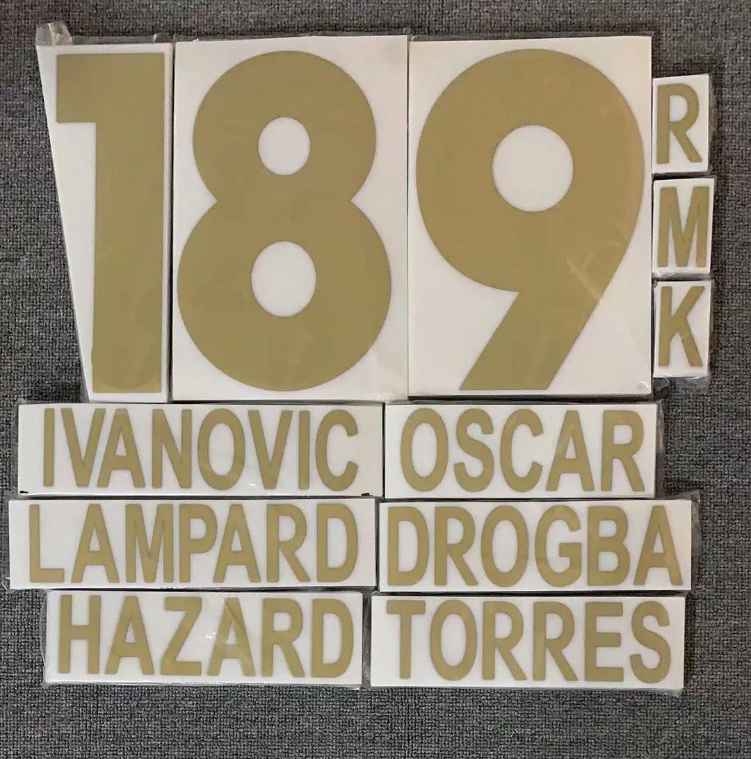 2012-2013 Ретро Drogba Nameset Азар Торрес лампард Оскар Иванович печать на заказ любое имя