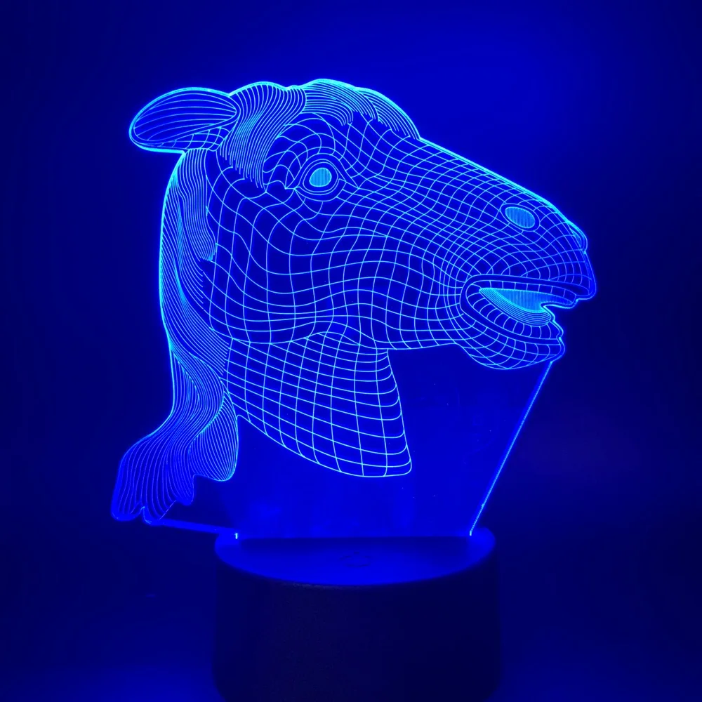 Led ночное освещение в доме светильник для детей Спальня Ночной светильник 7/16 цветов меняющаяся лампа подарок на день рождения для детей 3D лампа Ночной светильник