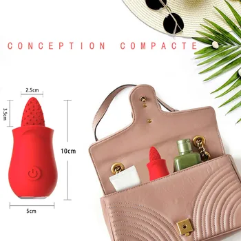 Sucking Tongue Female Vibrator Clit Nipple Sucker Sexy Toys Clitoris Stimulator  G Spot Sex Toys for Women Oral Licking Tongue 5