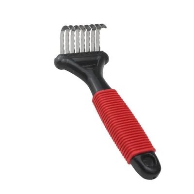 Peine para quitar el pelo de mascotas, cepillo cortador de nudos, doble cara, gato, perro, cepillado y caída de pelo, herramienta de pelo rizado largo