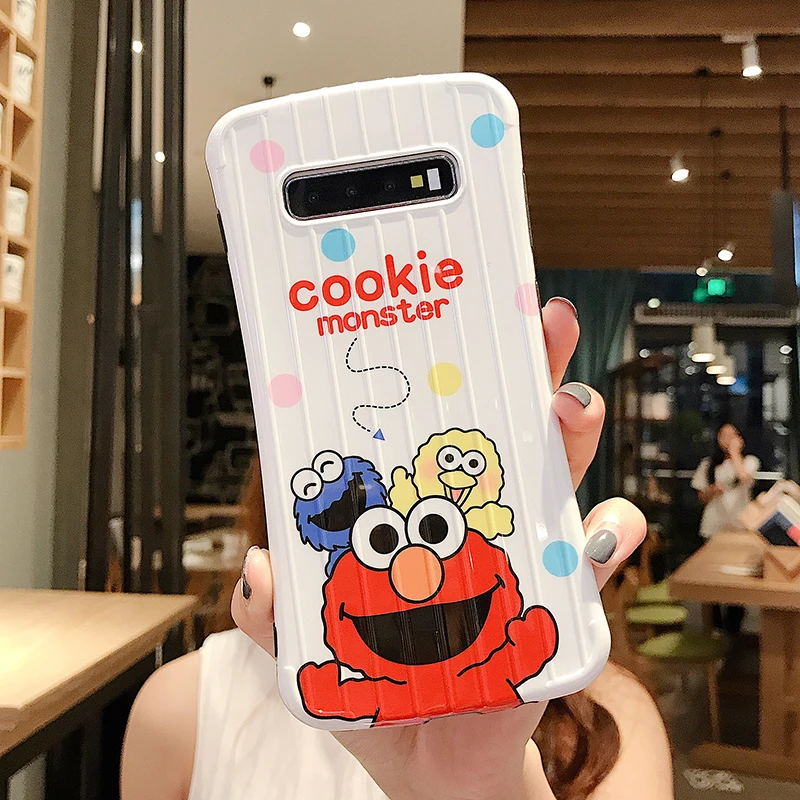 YHBBCASES Мультяшные забавные печенья мягкий чехол для samsung Galaxy S10 Plus S8 S9 3D stria багажный Дизайн чехол для samsung Note 10 8 9