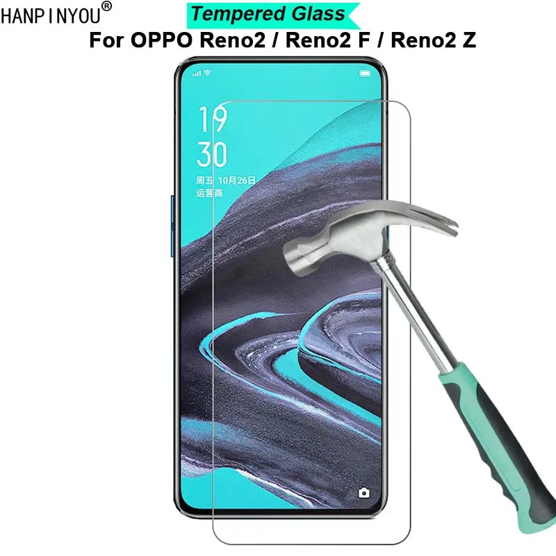 Ультратонкое закаленное защитное стекло 2.5D для OPPO Reno2 F Z 6 5 &quot твердость 9H