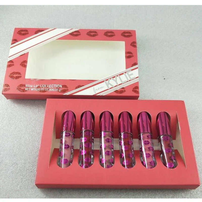 

2020 Newest Makeup Matte Lip Collection 6 colors mini Lipstick Liquid Matte 6pcs/set Gloss Kit 6x0.2g