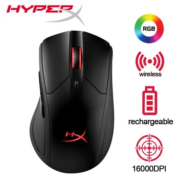 

Kinston Hyperx Computer Mouse Wireless RGB LED 16000 DPI Qi Rechargeable Magic Mouse Ergonomico Wireless Mouse Gamer for PC