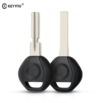 KEYYOU 10pcs Chiave di Chip Transponder Auto Borsette Caso Fob Per BMW 3 5 6 serie X3 X5 Z4 Z8 per E36 E34 E38 E39 Con HU92/HU58 Lama