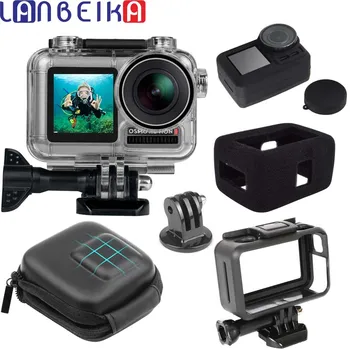

LANBEIKA Waterproof Underwater Case Diving Protect Housing Cover + Protect Frame + Rubber Cover + Carry Box For DJI Osmo Action