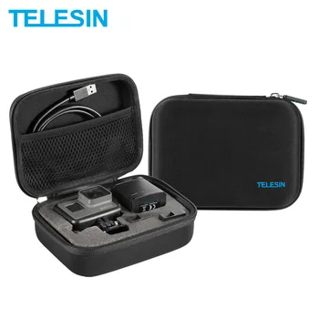 

TELESIN Small Size Camera Case Carrying Box Storage Bag Travelling Carry Bag for GoPro Hero 7 6 5 4 3 Xiaomi YI 4K SJCAM EKEN