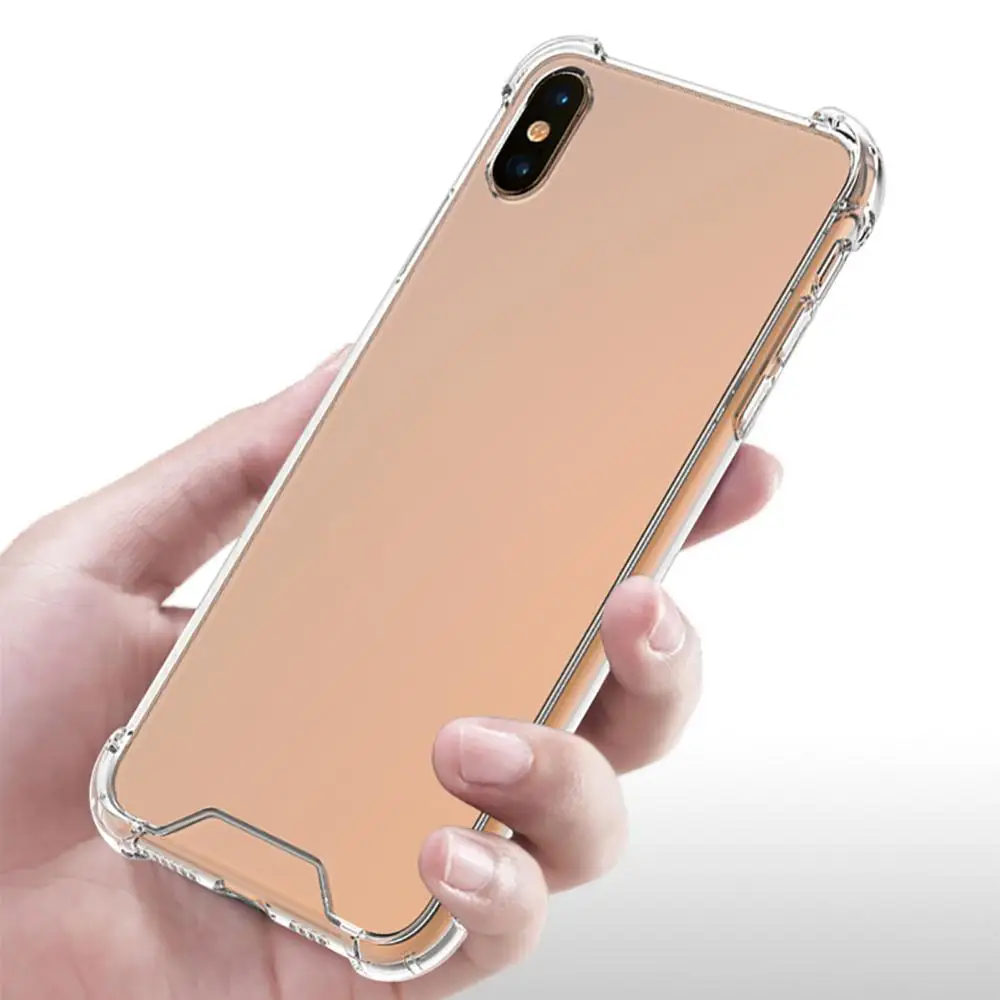 Прозрачный чехол для телефона 2 в 1 Iphone 11/XS/x/6/7/8 гибридный роскошный защитный