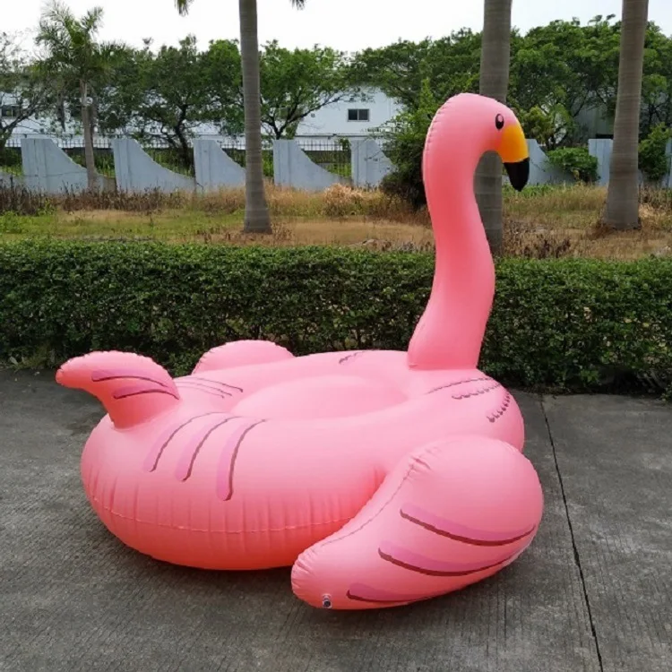 

New Style Adult Currently Available Water Inflatable Flamingo Ride, Fine Neck Flamingo Floating Bed Floating Row Environmentally