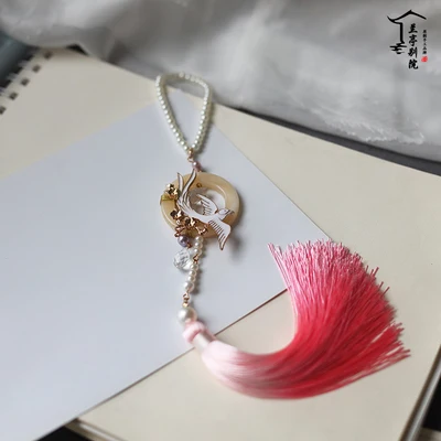 pink hanging 1pc 12 видов конструкций Si Zhui китайский день Святого Валентина специальная серия тематические аксессуары для волос ручной работы двойные праздничные волосы ювелирные изделия - Цвет: pink hanging 1pc