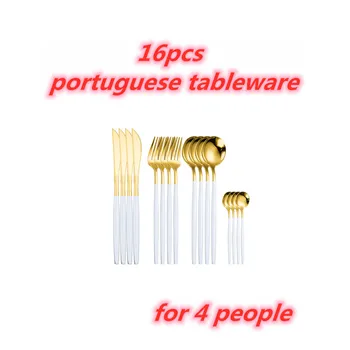 

Golden Cutlery Dinnerware Fork Spoon Set Stainless Steel Cutlery Tableware Set Mirror Polishing Fork Spoon Knife Dinner Set Gold