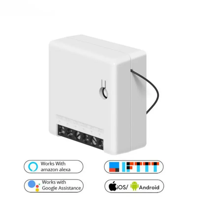 Мини умный переключатель домашний WiFi переключатель DIY беспроводной умный переключатель управление для Alexa/Google умный домашний комплект автоматизации аксессуары