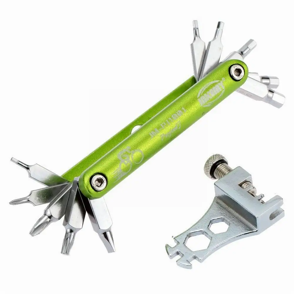 Bike Bicycle Tools Repairing Set 11 In 1 Bike Repair Tool Kit Wrench Screwdriver Chain Carbon Steel Bicycle Multifunction Tool