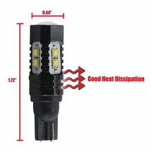 

1Pair 12-24V T10 LED Light Bulbs 6000K White 50W 10 LED Chipset 700LM Bulb for Car Interior Dome Map Door Courtesy License Plate