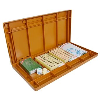 

Mahjong Set Outdoor Entertainment Folding Mini Mahjong Set Multifunctional Board Game Set For Travel Family Leisure Time