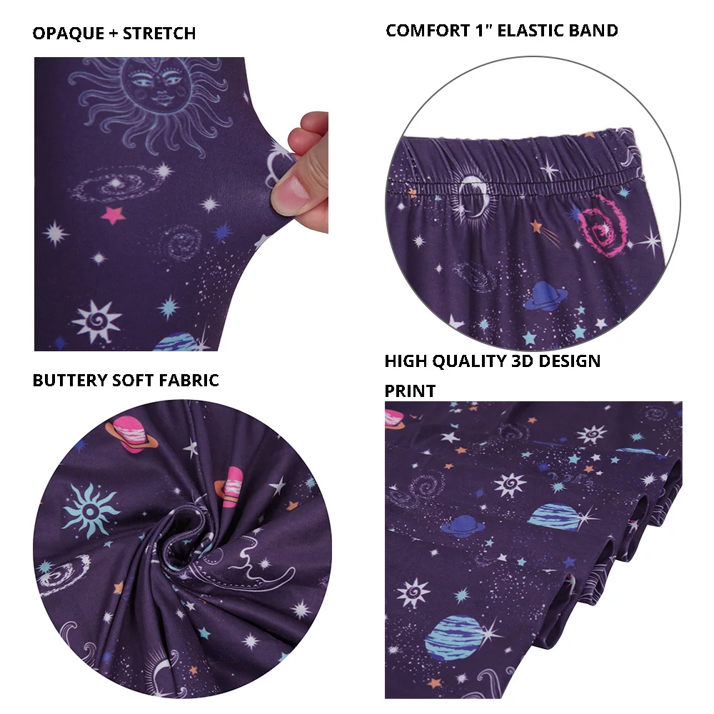 galaxy printed leggings for women  (3)