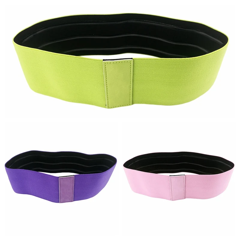 Fitness Body Building Legs Thigh Glute Hip Resistance Band Non-slip Exercise Stretching Training BandsX